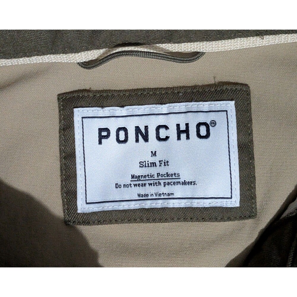 Poncho Shirt Mens Medium Slim Fit - Picture 3 of 7